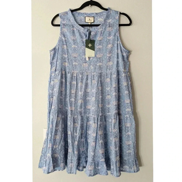 Tuckernuck Tnuck Beach Cornflower Blue Mini Salty Paloma Coverup - Picture 2 of 6